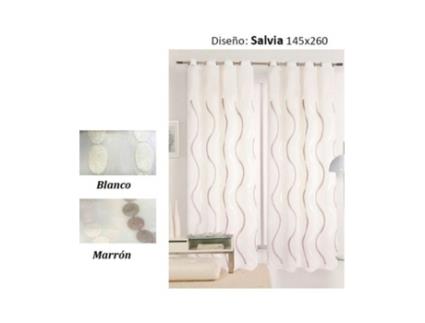 Cortina Salvia Castanho 145X260 cm