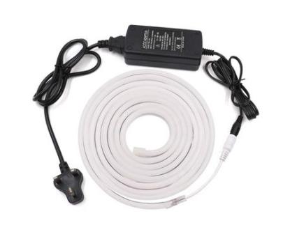 Tira Led NEON NEON Efeito Flexível e Impermeável Branco