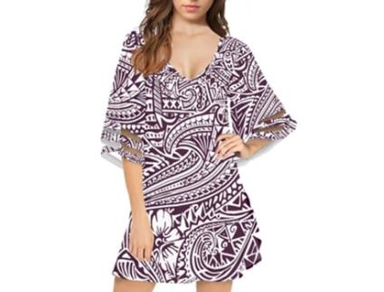 Vestido CABLECC Fyy Havaianocom Meia Poliéster Multicor (L)