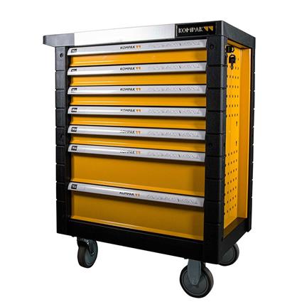 Kompak Lz02 173 Pieces 5 Drawers Tool Trolley Dourado