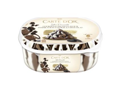 Gelado Carte D'or Cookies & Cream 825ml