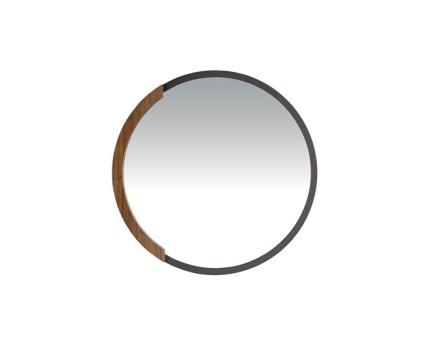 Espelho de parede redondo aço