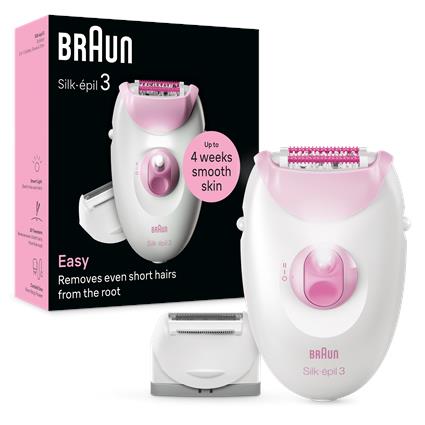 BRAUN - Depiladora BRAUN Silk Epil S3 SE3-031 Essential 1Un (Arranque - Multi-zonas - Corrente) Depiladora BRAUN Silk Epil S3 SE3-031 Essential 1Un (Arranque - Multi-zonas - Corrente)