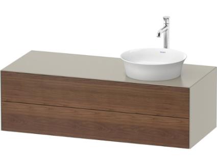 DURAVIT White Tulip móvel de casa de banho suspenso na parede Largura 1300 X Profundidade 550Mm com 2 Gavetas com Tecnologia \Tip-On\ Wt4987R