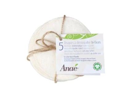5 Discos Desmaquilhantes Laváveis ??De Dupla Face ANAÉ
