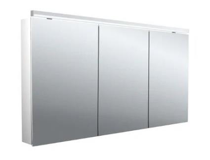 EMCO Flat 2 Armário de Espelhos Clássicos com Luz de Cima 3 Portas 1400X711X113Mm 979706506,