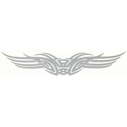 1 autocolante cadox tribal prateado