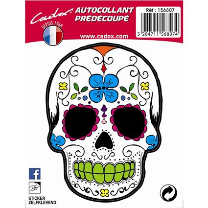 1 autocolante cadox caveira mexicana