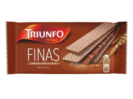 Waffers Triunfo Finas Chocolate Leite 92 G