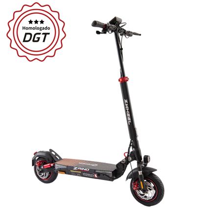 Zwheel ZRino Patinete Electrico Motor 600W - Homologado DGT - Suspension Delantera y Trasera - Velocidad hasta 25Km/h - Autonomi