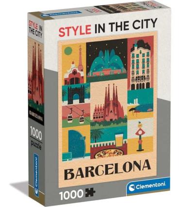 Clementoni - Puzzle Estilo na Cidade 1000 peças: Barcelona