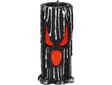 Vela  Preta com Cara (15 x 6 cm - Halloween)