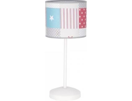 Candeeiro de Mesa  Mix (Prateado e Branco - E14 - 40 W - Metal)