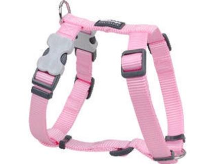 Peitoral para Cães  Liso Rosa (2.5 x 62-109 cm)