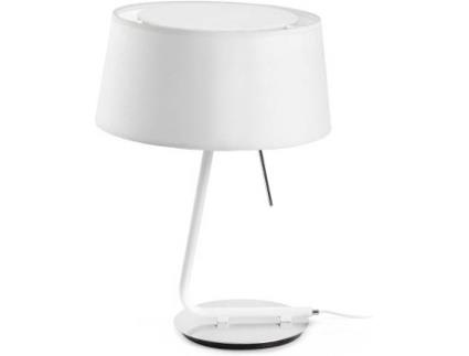 Candeeiro de Mesa  Hotel (Branco - E27 - 20 W - Metal)