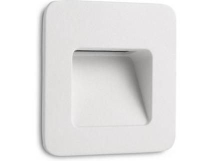 Candeeiro de Teto Embutida  Nase - 1 (Branco - LED - 3 W - Alumínio)