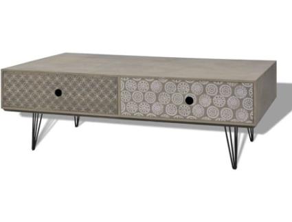 Mesa  243396 Cinzento (MDF - 100 x 60 x 35 cm)