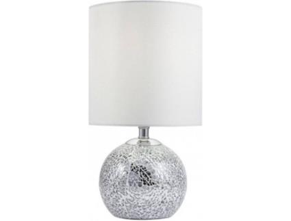 Candeeiro de Mesa  Volpe (Prateado - E27 - 60 W - Cerâmica)