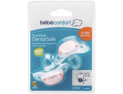 Conjunto 2 Chupetas BEBÉ CONFORT 6-18 meses Silicone Vales Vermelhos (2 Un)