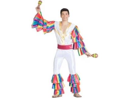 Fato de Homem  Dançarino De Rumba Branco (Tam: S)
