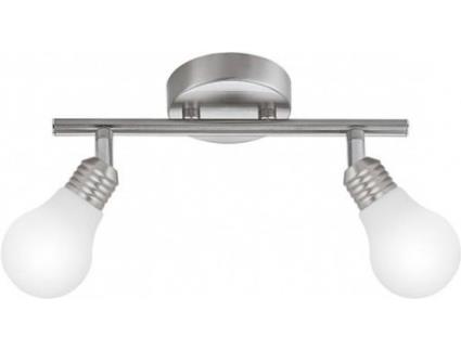 Candeeiro de Teto  Sique (Prateado - G9 - 2 x 40 W - Cristal)
