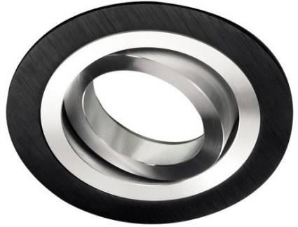 Candeeiro de Teto Embutida  Classic (Preto - GU10 - 50 W - Alumínio - 9x9x2.5 cm)