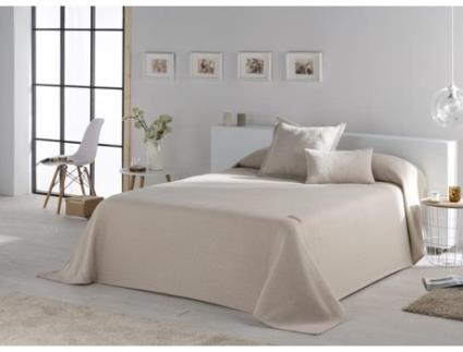 Colcha  Paines (Bege - 230 x 270 cm - 70% Algodão 30% Poliéster)