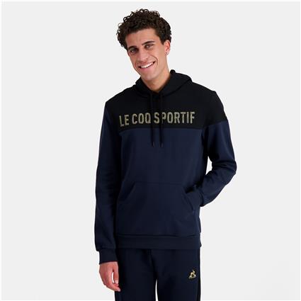Le Coq Sportif Sweat com capuz, motivo à frente
