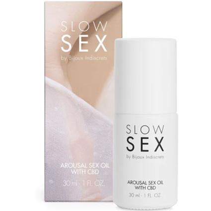 BIJOUX SLOW SEX - ÓLEO DE MASSAGEM SEXUAL COM CBD 30 ML