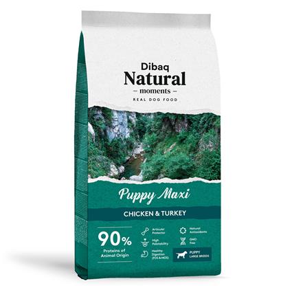 Natural Moments Puppy Maxi, Frango & Peru 3 Kg Dibaq