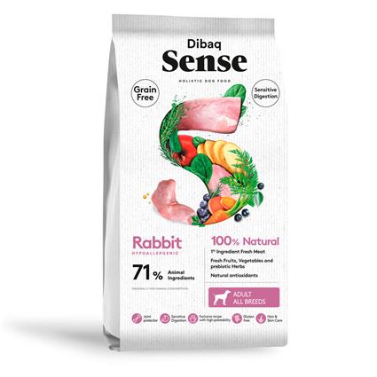 Sense Adult Sensitive Digestion Grain Free, Coelho 2 KG Dibaq