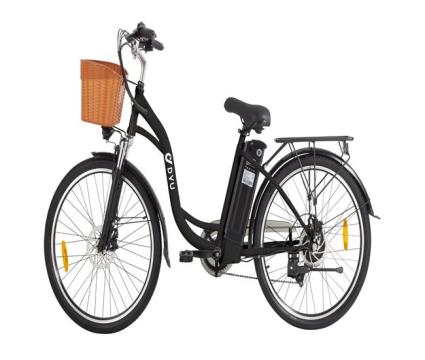 Dyu c6 bicicleta elétrica 26' - potência 350w freio a disco