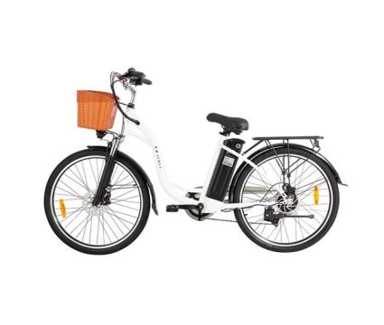 Dyu c6 bicicleta elétrica 26' - potência 350w freio a disco