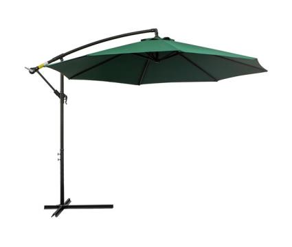 Chapéu de sol excêntrico aço e poliéster outsunny