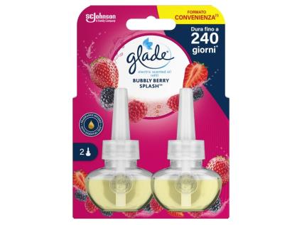 Ambientador Eléctrico Recarga Glade Bubbly Berry Splash 2x20ml