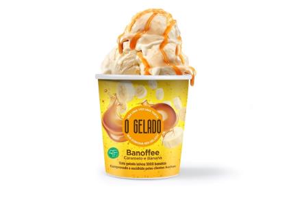 Gelado O Gelado Banoffee (economia Circular) 460ml
