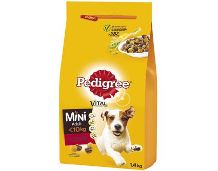 Ração Para Cão Pedigree Mini Com Vaca E Vegetais 1.4kg