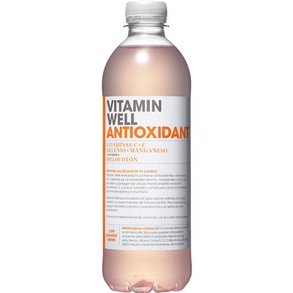 Bebida Vitaminas Antioxidante de Pêssego Vitamin Well