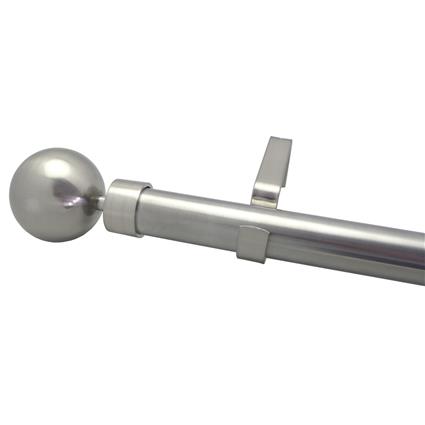 Cessot Decoration Varão de cortinado extensível bola, 120/210 cm