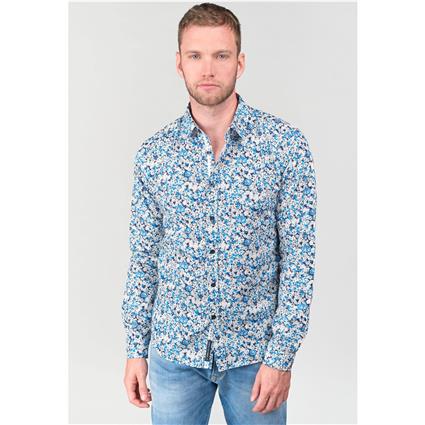 Le Temps Des Cerises Camisa estampada às flores, em algodão