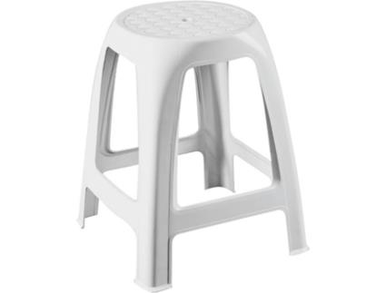 Banco de Jardim  (Branco - Resina - 46x36x36 cm)