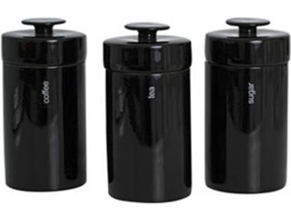 Frascos  Soho (Preto - Porcelana)