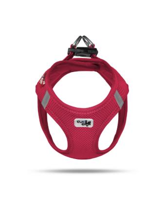 Peitoral para Cães  Ajustável e Refletor (Vermelho - 28-24 cm - Nylon - XXXS - Porte Pequeno)