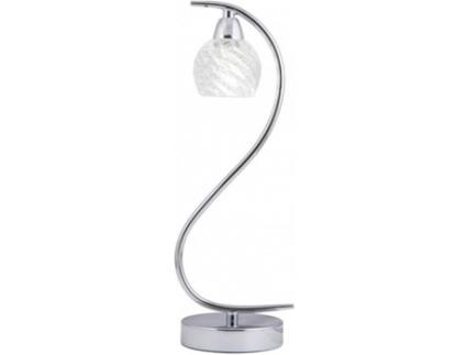 Candeeiro de Mesa  Alana (Prateado - G9 - 40 W - Cristal)