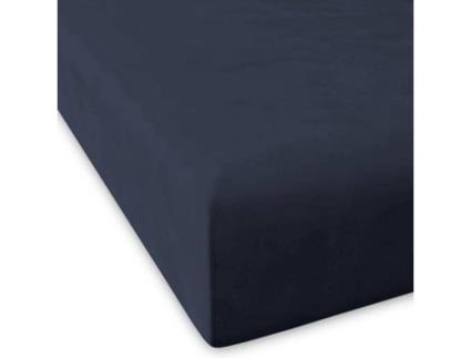 Lençol de Baixo  Pure (Azul Marinho - 100% Percal Algodão - 200x200+28 cm)