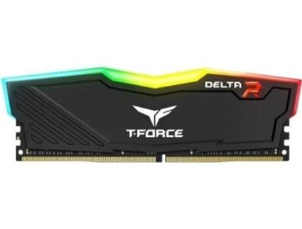 DIMM T-FORCE 2X4GB DDR4 3000MHZ CL16 DELTA RGB - BLACK