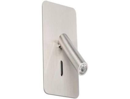 Candeeiro de Teto Embutida  Extraplano Redondo (Cinzento - LED - 3 W - Aço)