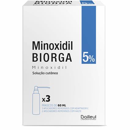 Pack Minoxidil 5% Solução Cutânea Biorga