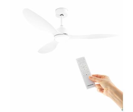 Ventoinha de teto com luz led e 3 pás abs