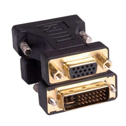 Adaptador DVI 24 (M) – VGA (F), Preto